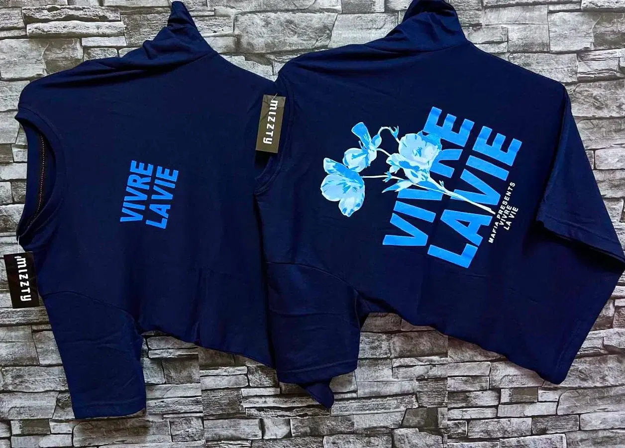 High Quality 190 Gsm puff print Cotton Tshirt