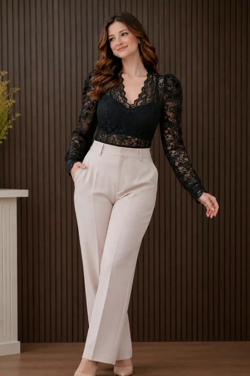 Swan princess lace top